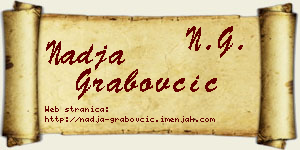 Nadja Grabovčić vizit kartica